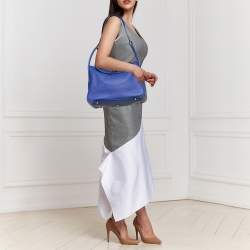 Pre Owned Hermes Electric Bleu Togo Leather Lindy 34 Bag