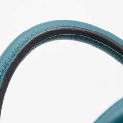 Pre Owned Hermes Bleu de Galice Togo Leather Gold Finish Birkin 30 Bag