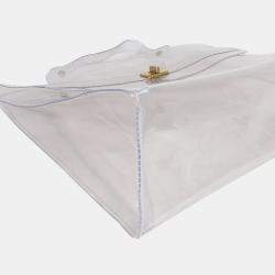 Hermes Clear Vinyl Souvenir De L'Exposition Kelly Bag