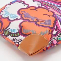 Pre Owned Hermes Multicolor Pégase Pop Silk and Leather Silky City 33 Bag