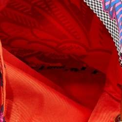 Pre Owned Hermes Multicolor Pégase Pop Silk and Leather Silky City 33 Bag