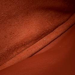 Pre Owned Hermes Sanguine Clemence Leather Evelyne III GM Bag