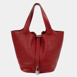 Hermes Rouge de Coeur Red Picotin Lock 18 PM Handbag – MAISON de LUXE