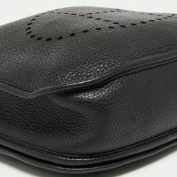 Pre Owned Hermes Black Clemence Leather Evelyne III PM Bag