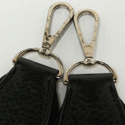 Pre Owned Hermes Black Clemence Leather Evelyne III PM Bag