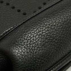 Pre Owned Hermes Black Clemence Leather Evelyne III PM Bag