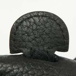 Pre Owned Hermes Black Clemence Leather Evelyne III PM Bag