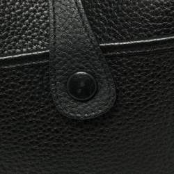 Pre Owned Hermes Black Clemence Leather Evelyne III PM Bag