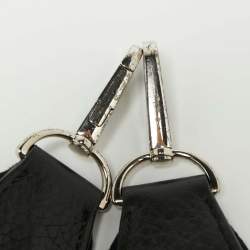 Pre Owned Hermes Black Clemence Leather Evelyne III PM Bag