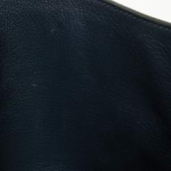 Pre Owned Hermes Anemone/Bleu Nuit Togo Leather Gold Finish Kelly Retourne 25 Bag