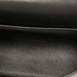 Hermès Noir Swift Leather Gold Finish Mini II Kelly Sellier Bag