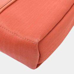 Pre Owned Hermes Acapulco Women's Canvas Shoulder Bag Orange
