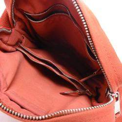 Pre Owned Hermes Acapulco Women's Canvas Shoulder Bag Orange