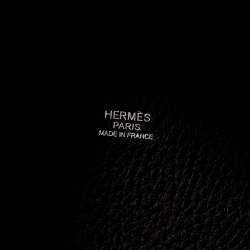 Pre Owned Hermes Black Clemence Leather Picotin Lock 18 Bag