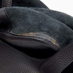 Pre Owned Hermes Black Clemence Leather Picotin Lock 18 Bag