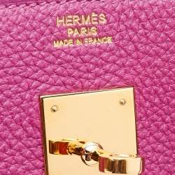 Hermes Tosca Togo Leather Gold Hardware Birkin 30 Bag