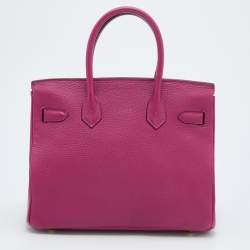 Hermes Tosca Togo Leather Gold Hardware Birkin 30 Bag