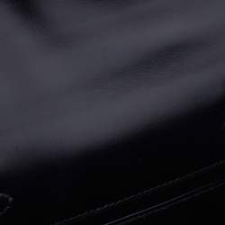 Hermes Black Box Calf Leather Mini Kelly Sellier Shoulder Bag
