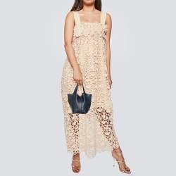 Pre Owned Hermes Bleu Nuit/Bleu Encre Togo Leather Picotin Lock 18 Bag