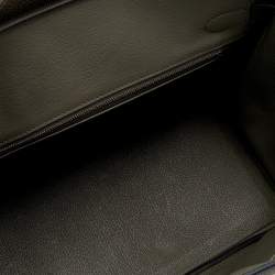Hermes Etain Togo Leather Palladium Plated Birkin 30 Bag