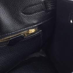 Pre Owned Hermès  Black Togo Leather Gold Hardware Birkin 30 Bag