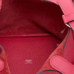 Pre Owned Hermès Rose Extreme Togo Leather Picotin Lock 18 Bag