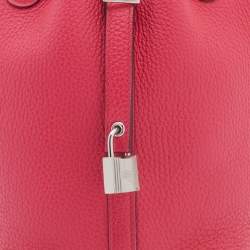 Pre Owned Hermès Rose Extreme Togo Leather Picotin Lock 18 Bag
