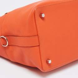 Pre Owned Hermes Feu Evercolor Leather Palladium Plated Tool Box 20 Bag