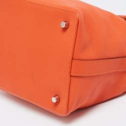 Pre Owned Hermes Feu Evercolor Leather Palladium Plated Tool Box 20 Bag