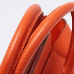 Pre Owned Hermes Feu Evercolor Leather Palladium Plated Tool Box 20 Bag