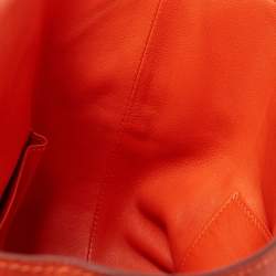 Pre Owned Hermes Feu Evercolor Leather Palladium Plated Tool Box 20 Bag