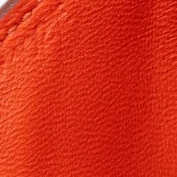 Pre Owned Hermes Feu Evercolor Leather Palladium Plated Tool Box 20 Bag