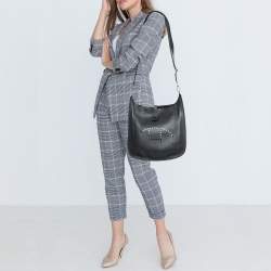 Pre Owned Hermes Black Togo Leather Evelyne III GM Bag