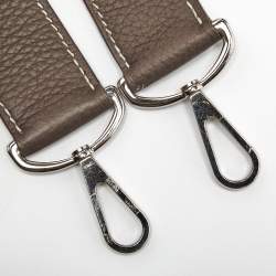 Pre Owned Hermes Etoupe Taurillon Clemence Leather Palladium Hardware Jypsiere 31 Bag