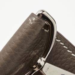 Pre Owned Hermes Etoupe Taurillon Clemence Leather Palladium Hardware Jypsiere 31 Bag