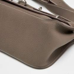 Pre Owned Hermes Etoupe Taurillon Clemence Leather Palladium Hardware Jypsiere 31 Bag