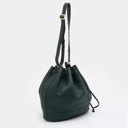 Pre Owned Hermes Vert Fonce Togo Leather Market Bag 