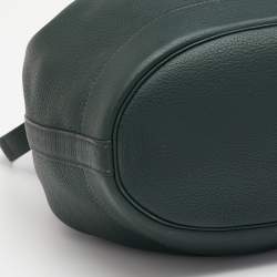 Pre Owned Hermes Vert Fonce Togo Leather Market Bag 