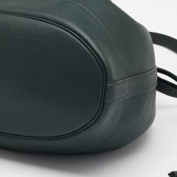 Pre Owned Hermes Vert Fonce Togo Leather Market Bag 