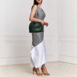 Pre Owned Hermes Vert Fonce Togo Leather Market Bag 
