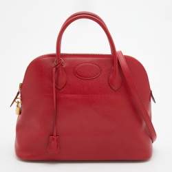 Pre Owned Hermes Rogue Vif Courchevel Leather Bolide Bolide 35 Bag