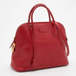 Pre Owned Hermes Rogue Vif Courchevel Leather Bolide Bolide 35 Bag