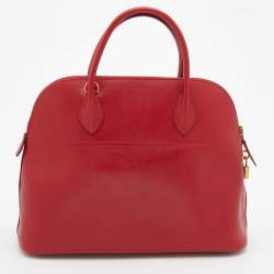 Pre Owned Hermes Rogue Vif Courchevel Leather Bolide Bolide 35 Bag