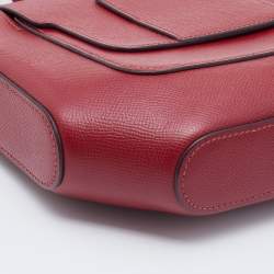 Pre Owned Hermes Rouge H Epsom Leather Octogone 23 Bag