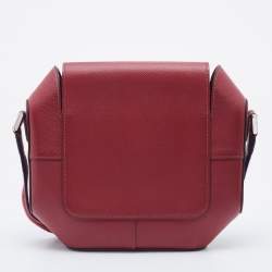 Pre Owned Hermes Rouge H Epsom Leather Octogone 23 Bag