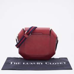 Pre Owned Hermes Rouge H Epsom Leather Octogone 23 Bag