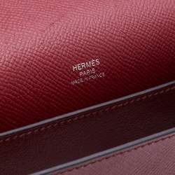 Pre Owned Hermes Rouge H Epsom Leather Octogone 23 Bag