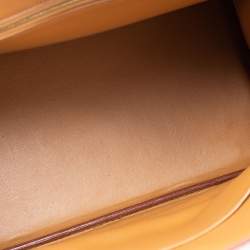 Pre Owned Hermes Natural Ostrich Gold Finish Birkin 40 Bag
