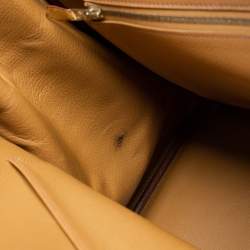 Pre Owned Hermes Natural Ostrich Gold Finish Birkin 40 Bag
