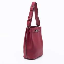 Pre Owned Hermes Rouge Grenat Togo Leather So Kelly 22 Bag